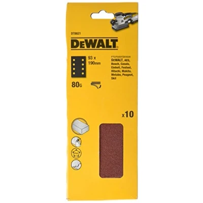 Afbeelding van DeWALT DT8621 P80 Schuurpapier 93x190mm VE=10