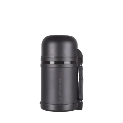 Afbeelding van Lifeventure TiV Widemouth Vacuum Flask 800 (Dark Grey) Thermal Unisex volwassenen