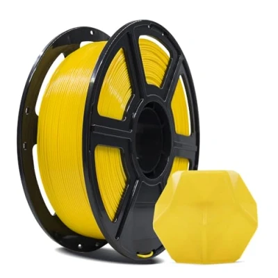 Afbeelding van FLASHFORGE PLA PRO 3D printerfilament 1,75 mm, 1 kg spoel, maatnauwkeurigheid +/ 0,02 mm voor FDM printers, betere taaiheid en geen knopen (geel)