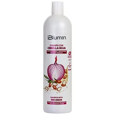 Image de Blumin Shampooing à l&#039;extrait d&#039;oignon rouge, huile d&#039;argan et macadamia effet revitalisant stimulateur de croissance 1000 ml
