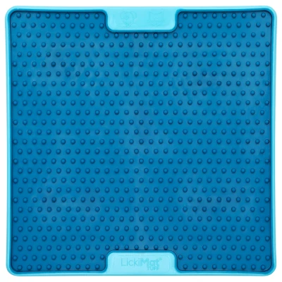 Afbeelding van Lickimat Soother Pro Tuff Slowfeeder Voermat 20x20 cm Hondenvoerbak Turquoise