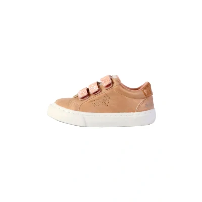 Afbeelding van Kaporal Basket Scratches Tippy Sneakers laag voor kinderen, Maat: 24, Nude Textiel