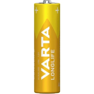Image de VARTA Lot de 8 piles AA Longlife alcalines 1,5 V idéales pour télécommandes, réveils, radios, fabriquées en Allemagne