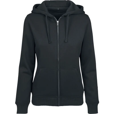 Afbeelding van Build your Brand Ladies ́ Merch Zip Hoody BY088 Black