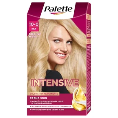 Afbeelding van Schwarzkopf palet permanente haarkleur stralend haarcrème dekt 100% van het witte haar houdt 8 weken lichtblond natuur 200