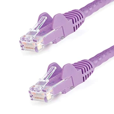 Afbeelding van StarTech Cat6 netwerkkabel met snagless RJ45 connectoren UTP patchkabel paars 7m