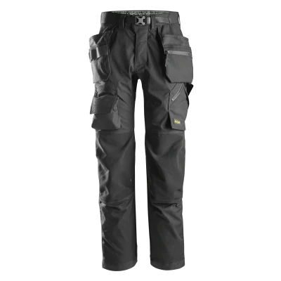 Afbeelding van Snickers 6923 FlexiWork, Vloerleggersbroek+ met Holsterzakken Zwart/Zwart