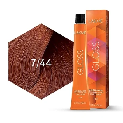 Afbeelding van Lakmé Gloss Color Rinse 60 ml 7/44 Intens Koper Middelblond