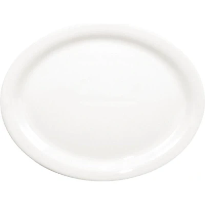 Afbeelding van Olympia Whiteware ovale serveerschalen 25cm (6 stuks)