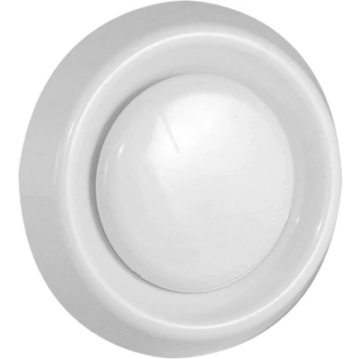 Afbeelding van Nedco Vierkant afzuigventiel met korte aansluisbuis Ø150mm 4 standen kunststof wit