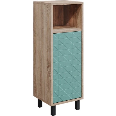 Afbeelding van Vicco Halfhoge kast Agasta, Mintgroen/Sonoma, 30 x 87.2 cm