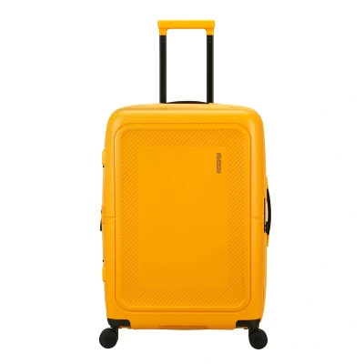 Afbeelding van American Tourister Dashpop Spinner 67 Exp golden yellow Harde Koffer