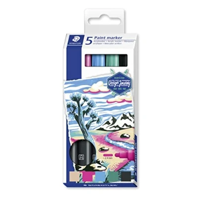 Afbeelding van STAEDTLER Lumocolor paint marker set 5 kleuren