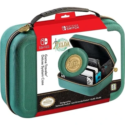 Afbeelding van Game Traveler Nintendo Switch Case Deluxe Zelda Groen
