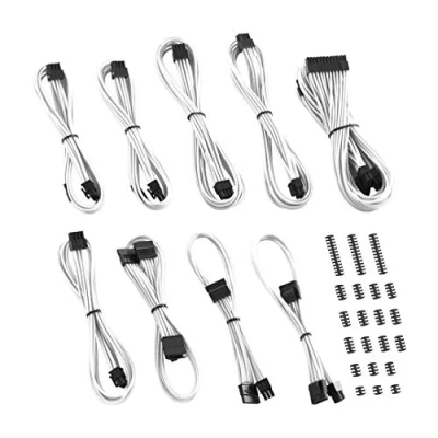 Afbeelding van CableMod Classic ModMesh serie C Corsair RMi &amp; RMX kabelset, wit