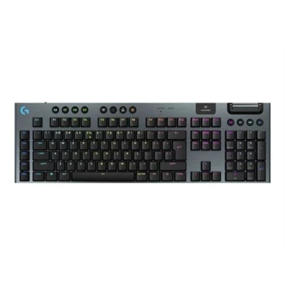 Image de Logitech G915 X Clavier LIGHTSPEED backlit sans fil 2.4 GHz, Bluetooth, USB QWERTY International US commutateur : GL Clicky noir