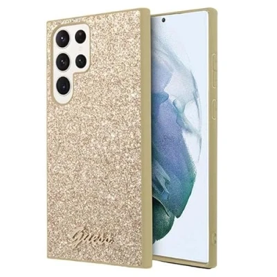 Afbeelding van Guess Glitter Back Case Samsung Galaxy S24 Ultra (S928) Goud
