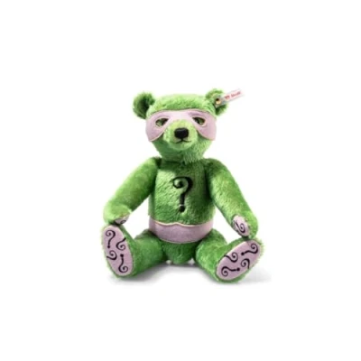 Afbeelding van Steiff pluche Batman, The Riddler Teddy bear, khaki 30 cm.