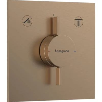 Afbeelding van Hansgrohe DuoTurn E inbouwkraan voor 2 functies Brushed