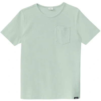 Afbeelding van s.Oliver T shirt Maat 170/176 Jongens 7220 GREEN katoen