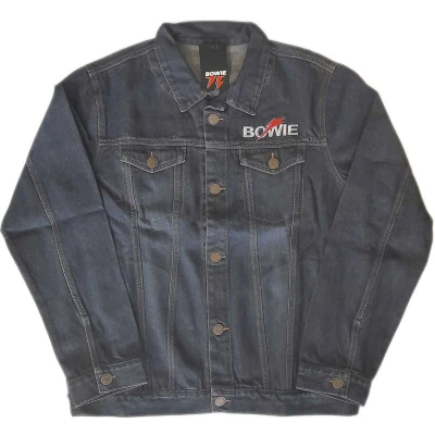 Afbeelding van David Bowie Flash Logo Jacket S Blauw