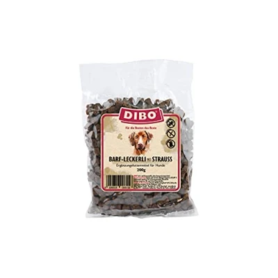 Afbeelding van DIBO BARF snoepjes met struisvogel 2 x 200 g