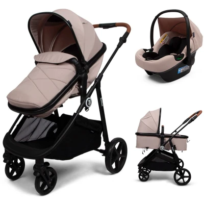 Afbeelding van Baninni 3 in 1 Multi Standen Kinderwagen met Autostoel Nelia Beige