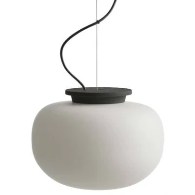 Afbeelding van Frandsen Supernate hanglamp Ø28 opal whiteblack