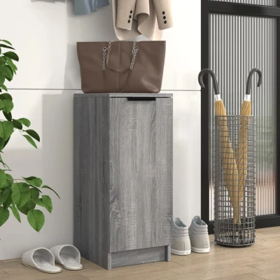 Afbeelding van Schoenenkast 30x35x70 cm bewerkt hout grijs sonoma eikenkleurig