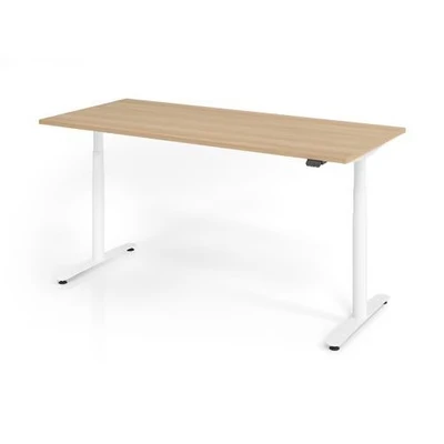 Afbeelding van XDLR 19 W 180x80 Bureau Elektrisch in hoogte verstelbaar. 180 x 80 Eiken Tafelhoogte I verstelbaar
