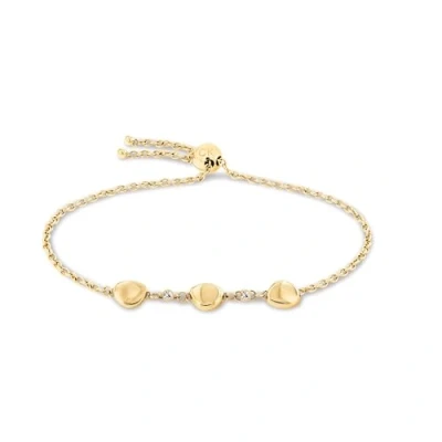 Afbeelding van Calvin Klein CJ35000218 Dames Armband Schakelarmband Sieraad Staal Goudkleurig Bolletjes 8 mm breed