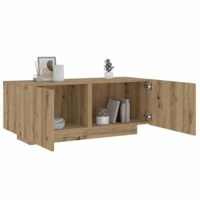 Image de vidaXL Table de chevet chêne artisanal 100x35x40 cm bois d’ingénierie3329174