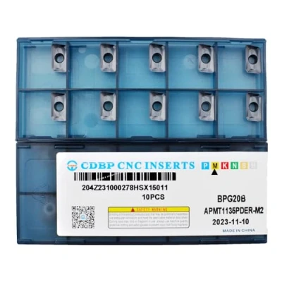 Afbeelding van CDBP hardmetalen indexeerbare freespads Apmt1135 Pder hardheidsgecementeerde draaibank inzetstukken, 10 stuks