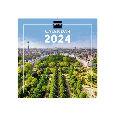 Afbeelding van Finocam, muurkalender 2024 met internationale foto&#039;s, januari december (12 maanden), parken