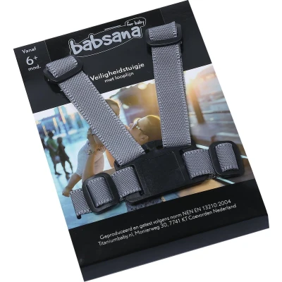 Afbeelding van Titanium Baby Veiligheidstuigje Nylon Grijs