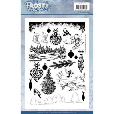 Afbeelding van Clearstamp Jeanine`s Art Frosty Ornaments
