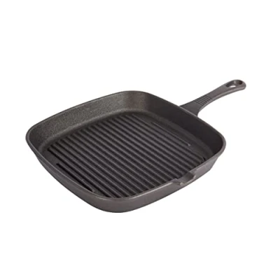 Afbeelding van KitchenCraft Gietijzeren grillpan 23cm Kitchen Craft