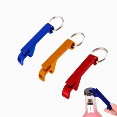 Afbeelding van Bierflesopener, flesopener, sleutelhanger, kleur mini prachtig feestleven, 3 stuks