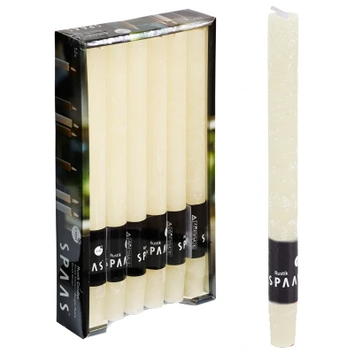 Afbeelding van Spaas Dinerkaars Rustiek Ø21x250 mm Branders Ivoor Ca. 10 H