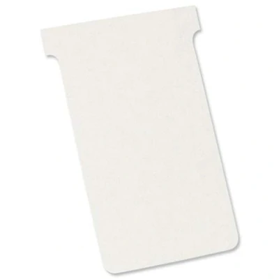 Afbeelding van Nobo, 100 stuks T indexkaarten index 2 wit 2202002