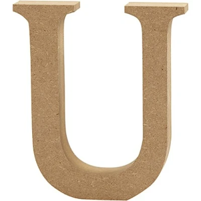Image de Creative lettre U MDF 13 cm