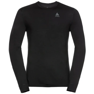 Afbeelding van Natural 100 Merino Warm LS Thermoshirt Heren Black 990 L Zwart Thermokleding