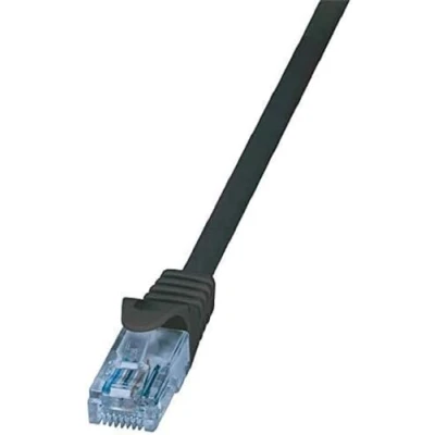 Afbeelding van CAT6a U/UTP zwart 1M CCA Netwerkkabel Computerkabel Kabel