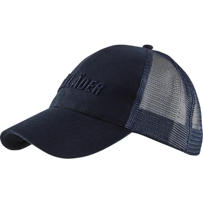 Afbeelding van Blaklader 2075 0000 Trucker cap 3D Donker marineblauw