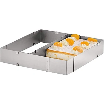 Afbeelding van Axentia Kookframe, roestvrij staal, zilver, (b x h d): ca. 23,5 44 5 20 37 cm, traploos verstelbaar