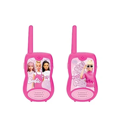 Image de Lexibook, Barbie, Walkie talkies 200m, Communicatiespel voor kinderen, 2 communicatiekanalen, Riemclip, Roze, TW12BB