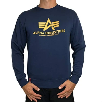Image de Alpha Industries Basic Sweater navy S