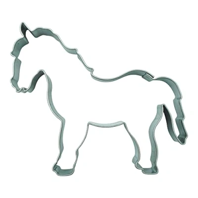 Afbeelding van BekkiB 3474 uitsteekvorm paard ca. 6,3 cm, van roestvrij staal, vaatwasmachinebestendig