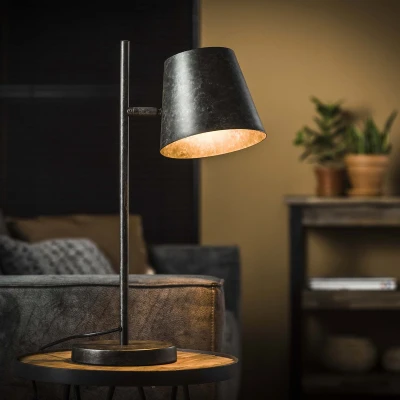 Afbeelding van AnLi Style Tafellamp 1L verstelbare metalen kap