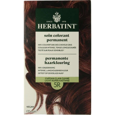 Afbeelding van Herbatint Permanente Haarkleuring Licht Koper Kastanje 5R